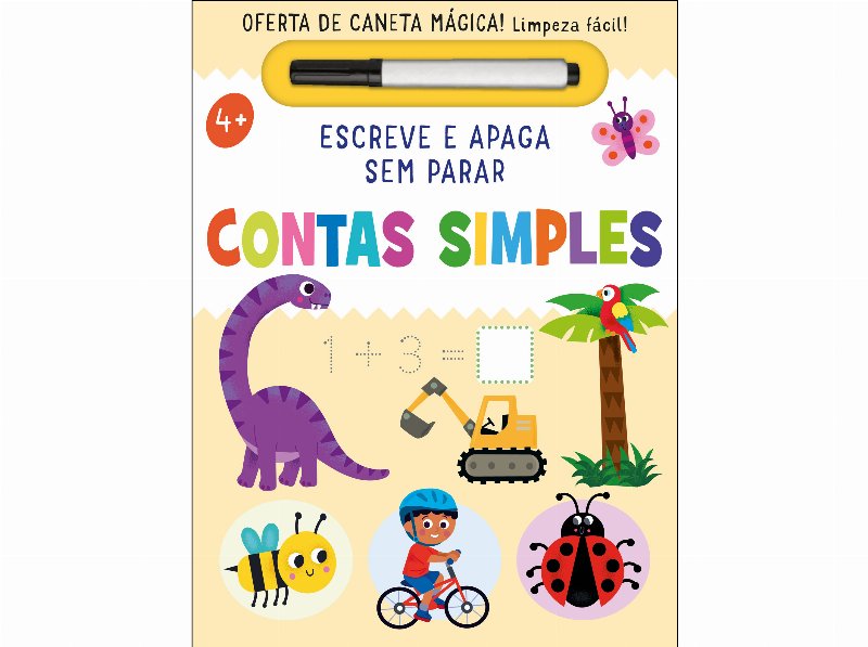 Livro Escreve E Apaga Sem Parar: Contas Simples