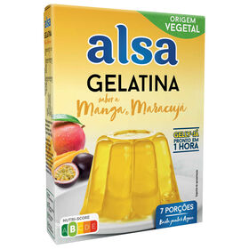 Gelatina Em Pó De Manga E Maracujá Gelly-Já Alsa 105 gr