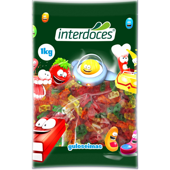 Gomas Ursos Brilho 1 kg Interdoces
