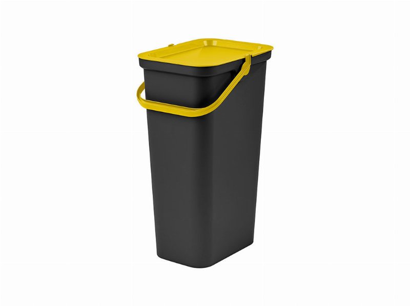 Balde Ecoponto Com Alça Actuel Amarelo 25 l