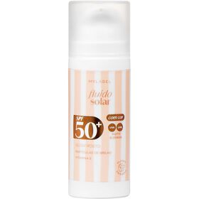 Protetor Solar Rosto Creme Fluído Glow Fps 50 Mylabel 50 ml