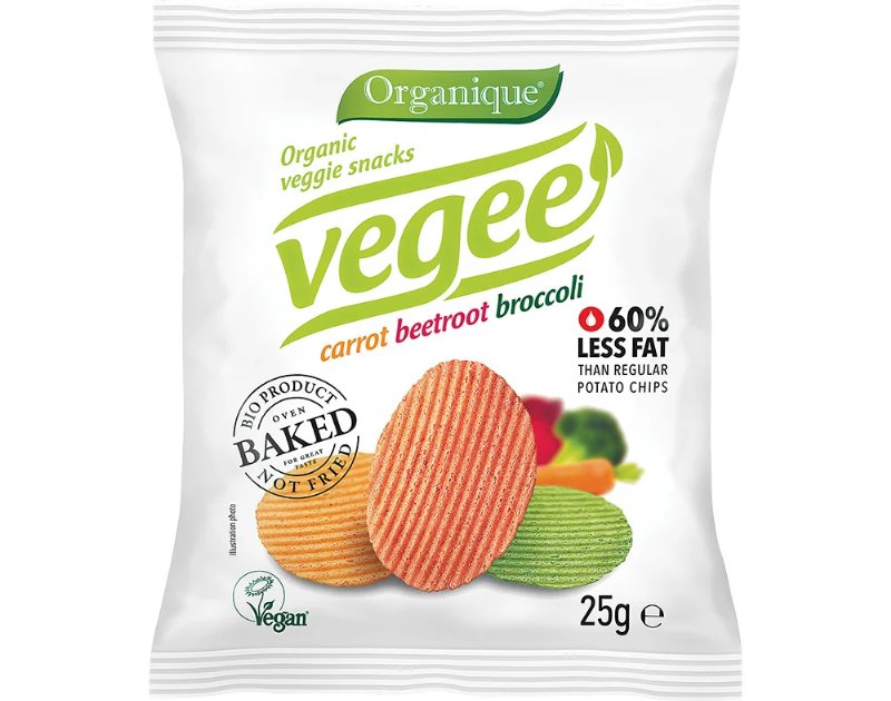 Snacks Organique Vegee De Vegetais Forno Bio 25 g