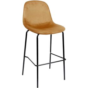 Conjunto De 2 Cadeiras Bar Amarela Giulia