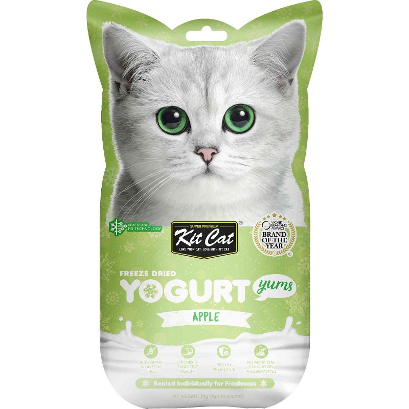 Iogurte Para Gato Maçã Kit Cat 10 gr