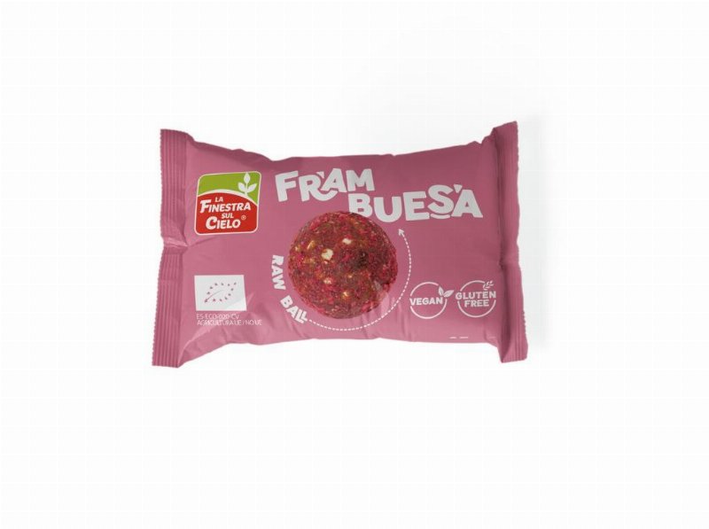 Bola Energética La Finestra Framboesa Bio 25 g