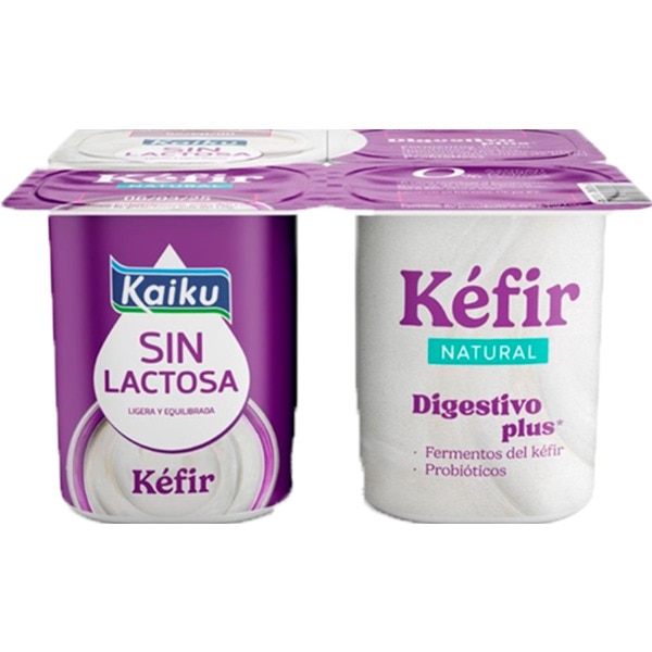 Kéfir Sem Lactose Natural Pack 4 Unidades 125 g
