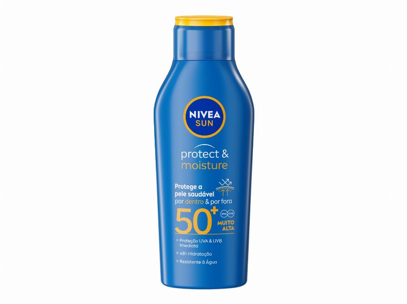 Protetor Solar Loção Resistente À Água Fp50+ Protect & Moisture Nivea Sun 400 ml