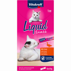 Snack Para Gato Líquido Pato Vitakraft 6 X 15 g (90 g)
