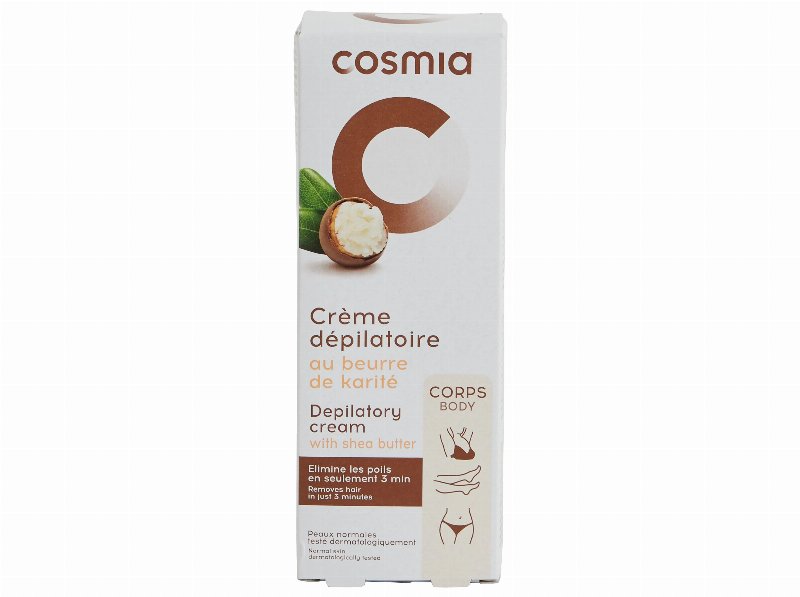 Creme Cosmia Depilatório Corpo Pele Normal Manteiga Karité 200 ml