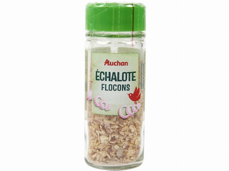 Chalota Flocos Auchan Desidratada Em Frasco 28 g