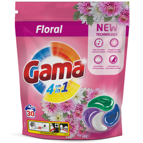 Detergente Máquina Roupa Cápsulas Floral Gama