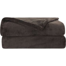 Manta Flanela 130X160Cm Castanho Kasa