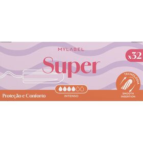 Tampão Sem Aplicador Super Mylabel 32 Un
