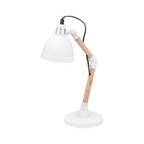 Candeeiro De Mesa Metal Branco
