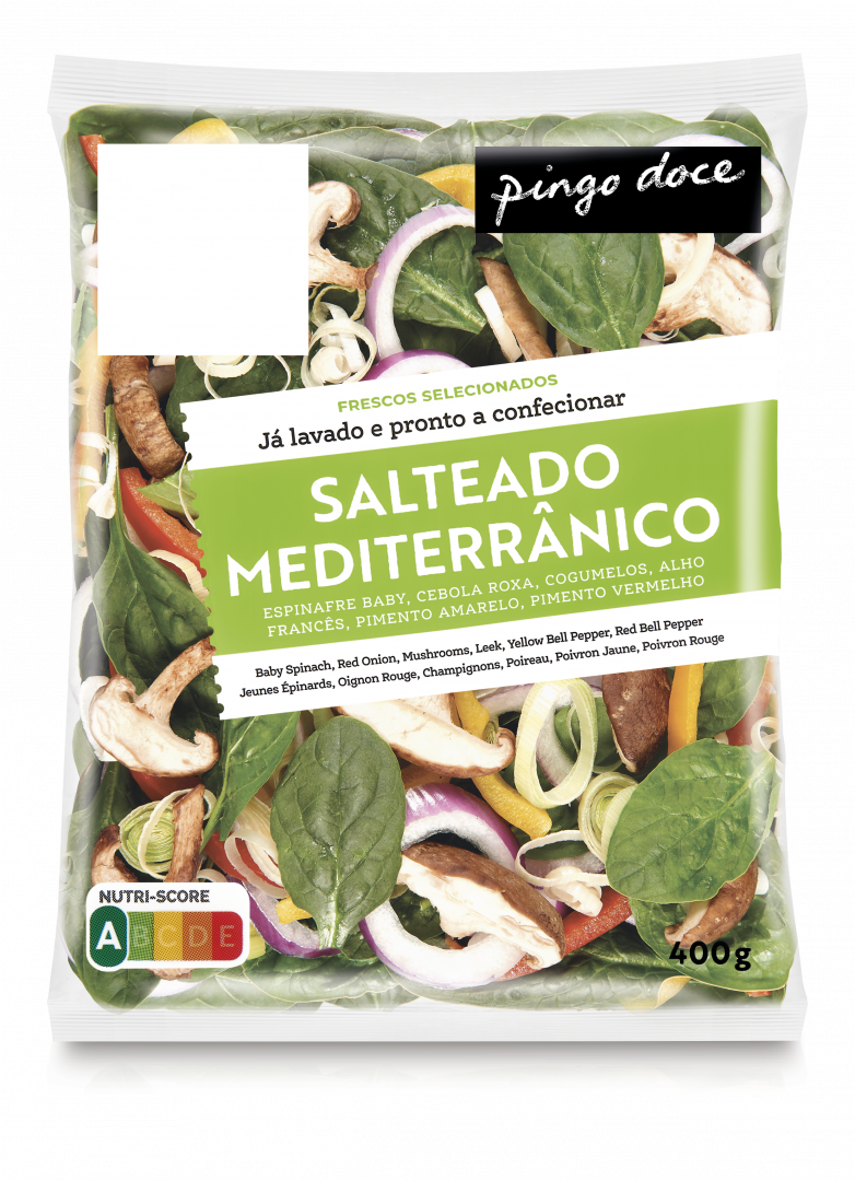 Salteado Mediterrâneo Embalado Pingo Doce 0.4Un