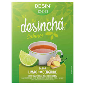 Chá Limão E Gengibre Saquetas Desinchá 10 Un