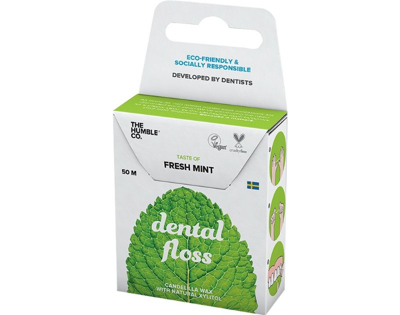 Fio The Humble Co Dentário Ecológico Menta 50M 1Un