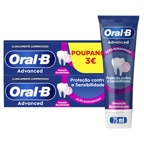 Pasta De Dentes Advanced Proteção Sensibilidade Oral-B 2 X 75 ml