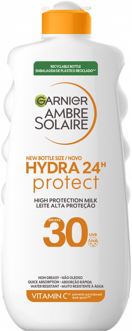 Protetor Solar Em Leite Hydra 24H Fps30 Ambre Solaire 0.4L