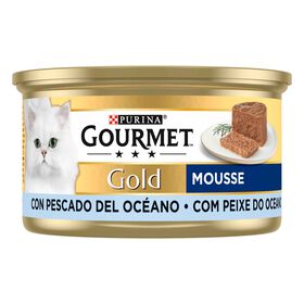 Comida Húmida Para Gato Adulto Mousse Peixe Do Oceano Purina Gourmet Gold 85 g