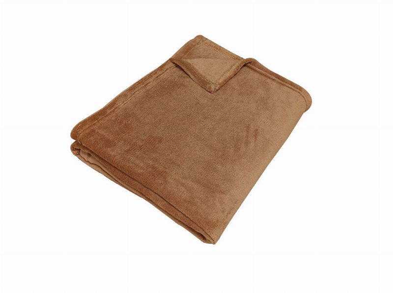 Manta Coralina Actuel Castanho 180Gsm 125X150Cm