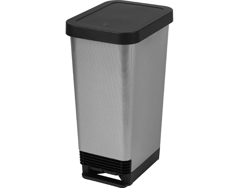 Balde Lixo Com Pedal Actuel Cinzento Escuro 25 l
