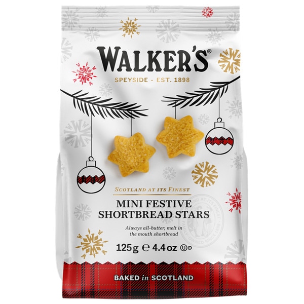 Bolachas Mini De Manteiga Estrelas De Natal Shortbread 125 g