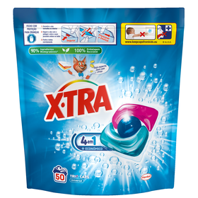 Detergente Máquina Roupa Cápsulas Universal X-Tra