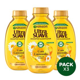 Champô Camomila Garnier Ultra Suave 3 X 600 ml