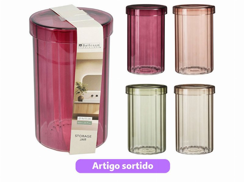 Frasco Vidro 9X15Cm Cores Sortidas