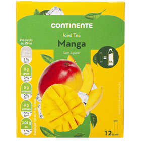 Refresco Em Pó Ice Tea Manga Continente 12 X 3 gr