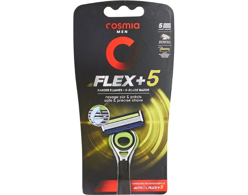 Máquina Barbear Cosmia Men Flex 5 Lâminas 1Un