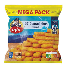 Douradinhos De Peixe Ómega-3 Capitão Iglo 1,4 kg (50 Un)