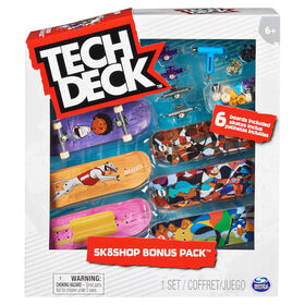 Tech Deck - Pack 6 Skates (Vários Modelos)