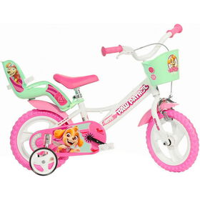 Bicicleta De Criança Com Cesto Roda 12'' Monovelocidade Patrulha Pata