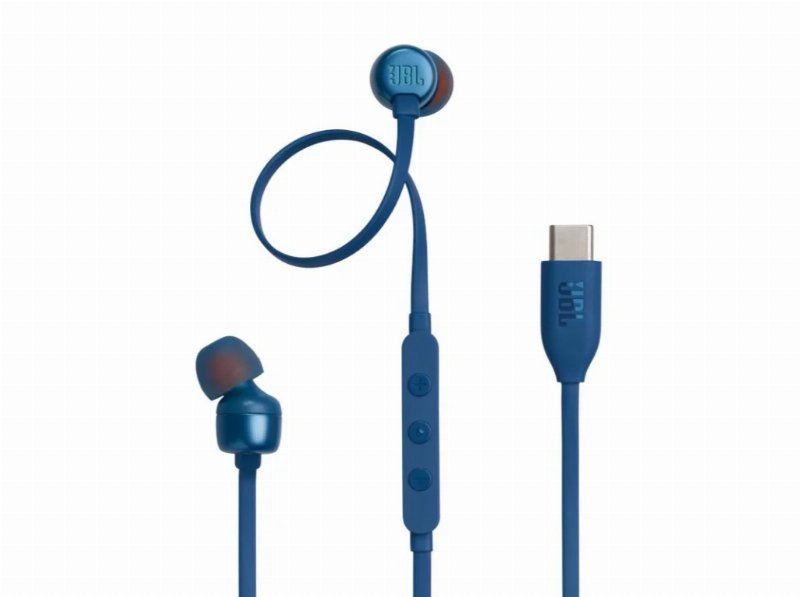 Auriculares Com Fio Jbl T310C Blu Azul C/Micro