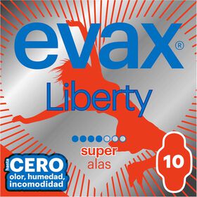 Pensos Higiénicos Liberty Super Com Abas Evax 10 Un