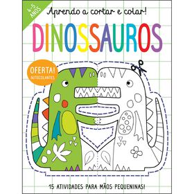 Aprendo A Cortar E Colar - Dinossauros De Elizabeth Golding