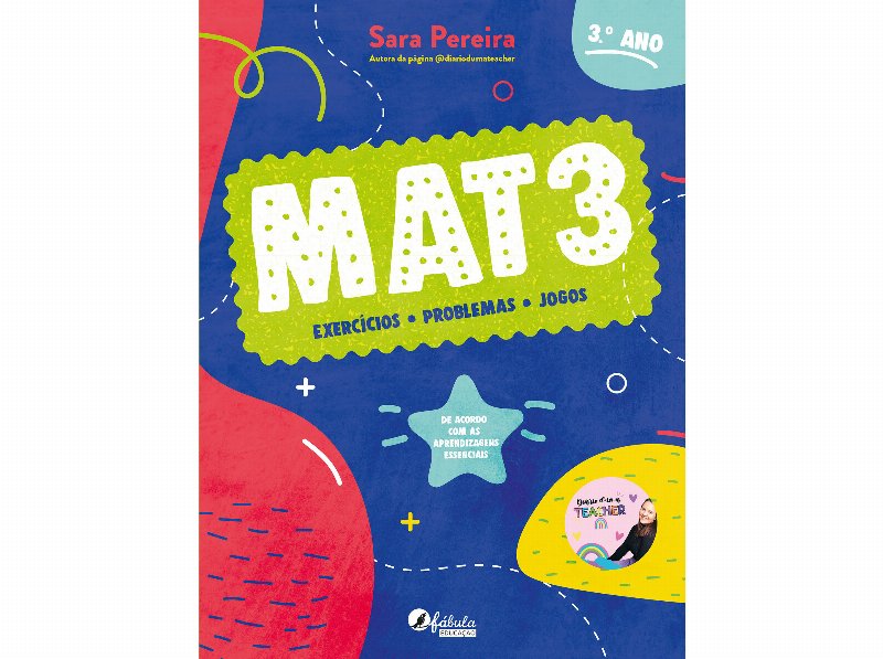 Livro Mat3 - Exercícios Problemas E Jogos De Sara Pereira