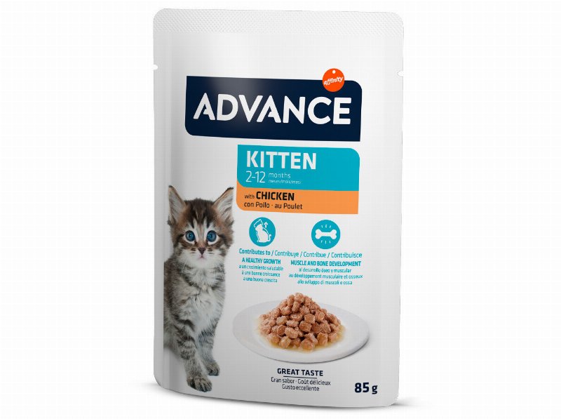 Comida Húmida Gato Advance Júnior Frango 85 g