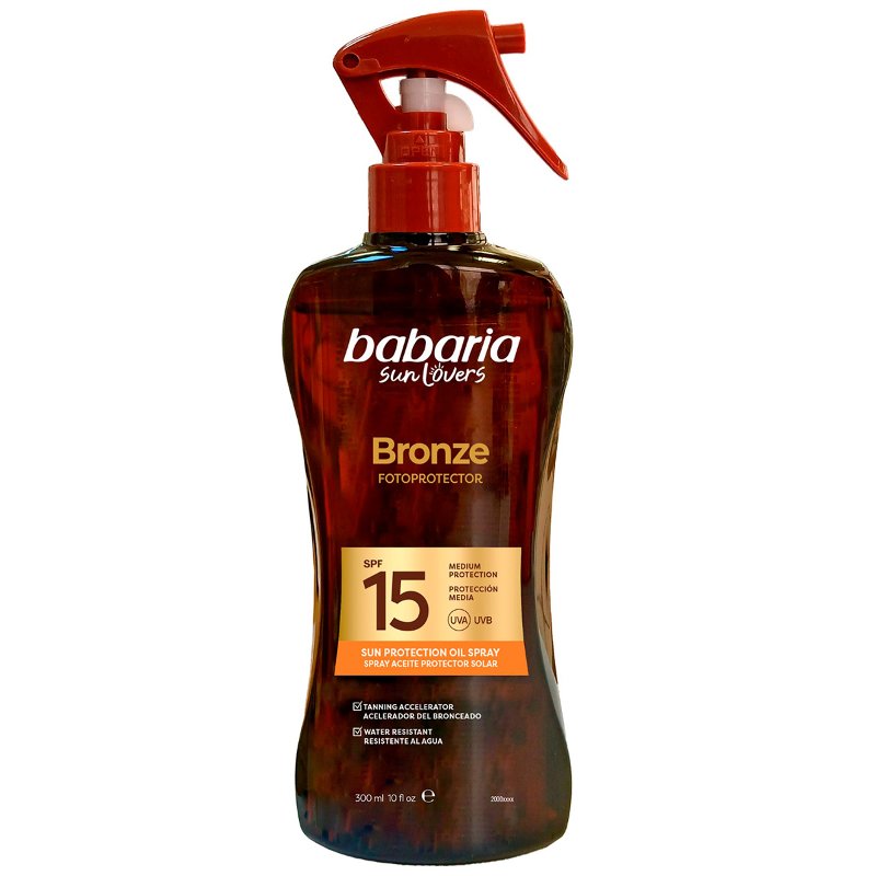 Óleo Protector Solar Em Spray Spf15 300 ml