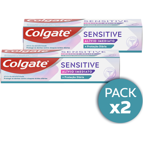Pasta De Dentes Sensitive Proteção Diária Colgate 2 X 75 ml