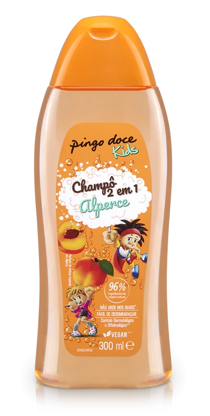 Champô Infantil 2 Em 1 Alperce Pingo Doce 0.3L