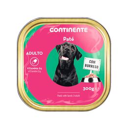 Comida Húmida Para Cão Adulto Patê Borrego Continente 300 g