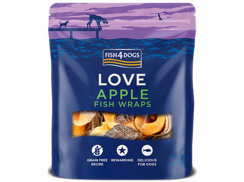 Snacks Cão Fish4Dogs Peixe E Maçã 90 g