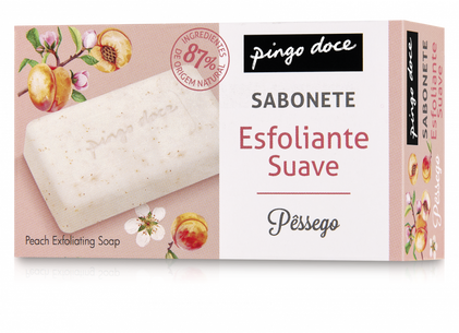 Sabonete Esfoliante Suave Pêssego Pingo Doce 0.09Kg