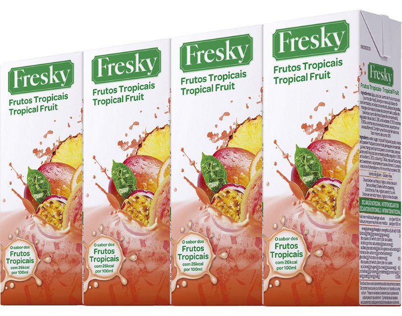 Bebida Fresky De Sumo Frutos Tropicais 4X0.20 l