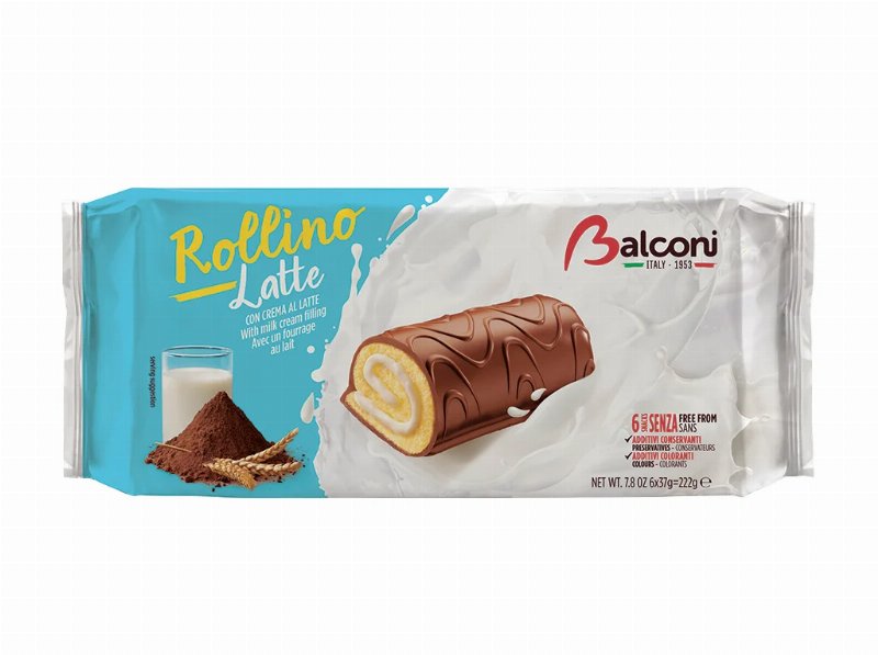 Snacks Balconi Rollino Leite 222 g