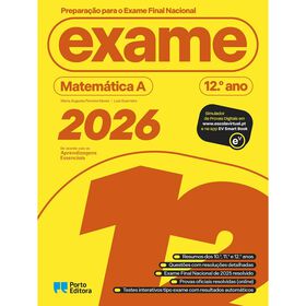 Preparação Para O Exame Final Nacional 2026 - Matemática A - 12.º Ano
