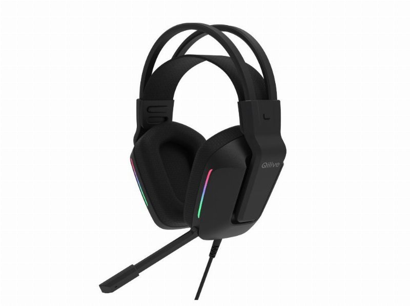 Auscultadores Gaming Qilive Q.3408 Preto